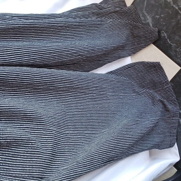 Max Studio Black/white Pin Stripe Wide Leg Jumpsuit - NWT, Sz L - Picture 5 of 10